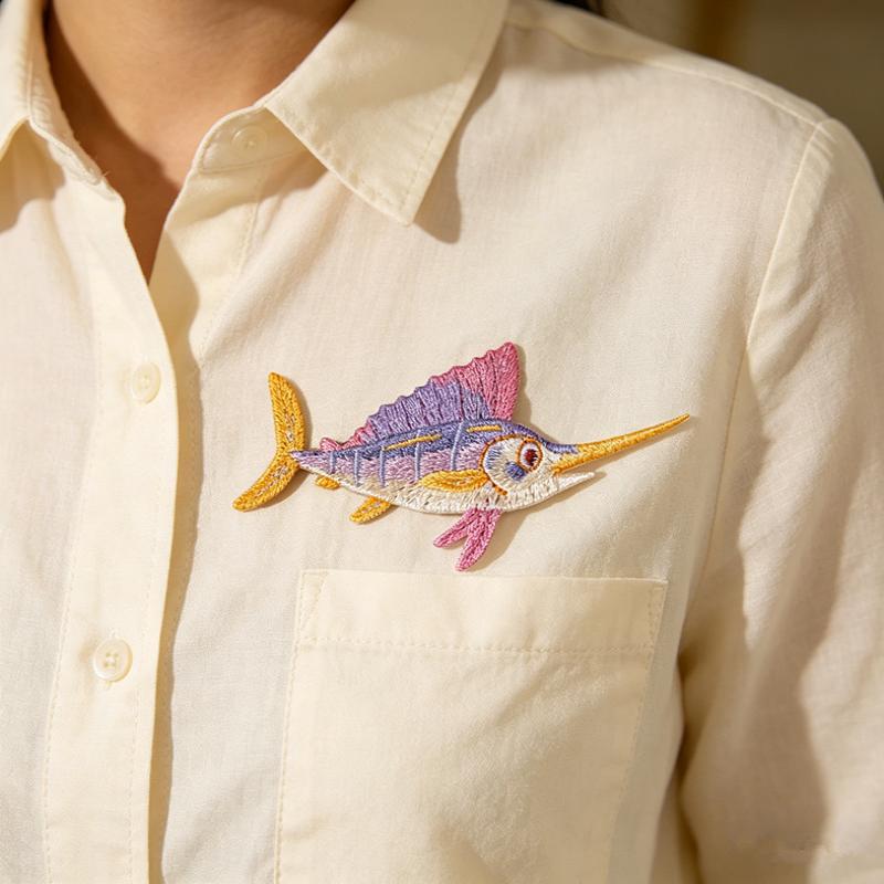 Dolphin Jellyfish Summer Sea F - Embroidery Fish avis et prix