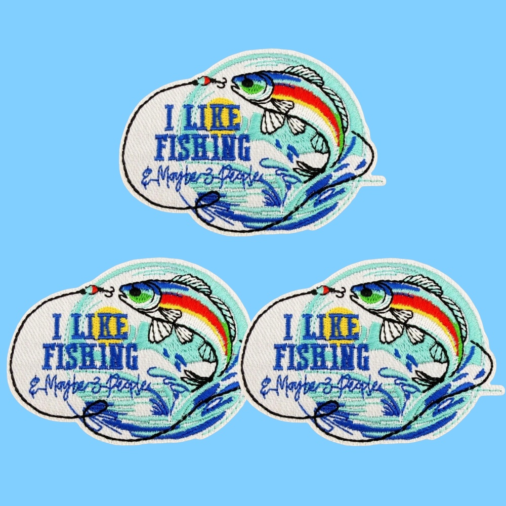 Three-Piece Set of I Like Fish - Embroidery Online Designs avis et prix