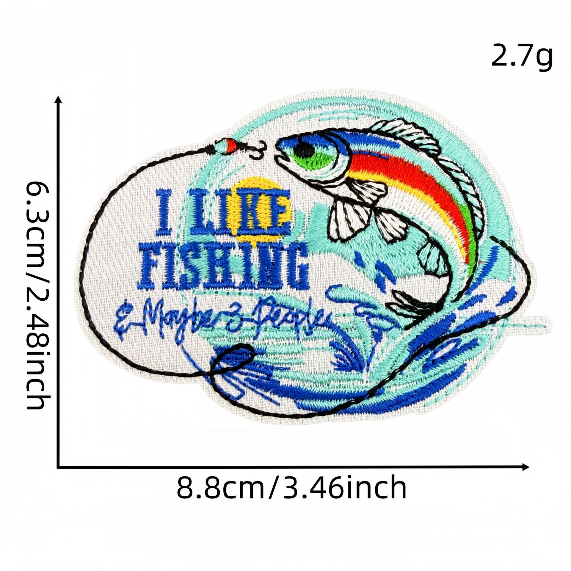 Three-Piece Set of I Like Fish - Embroidery Online Designs avis et prix