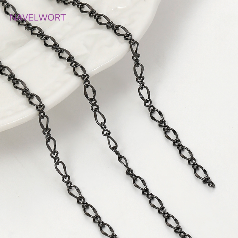 Black Color Oval Thin Chains F - Embroidery Artwork avis et prix