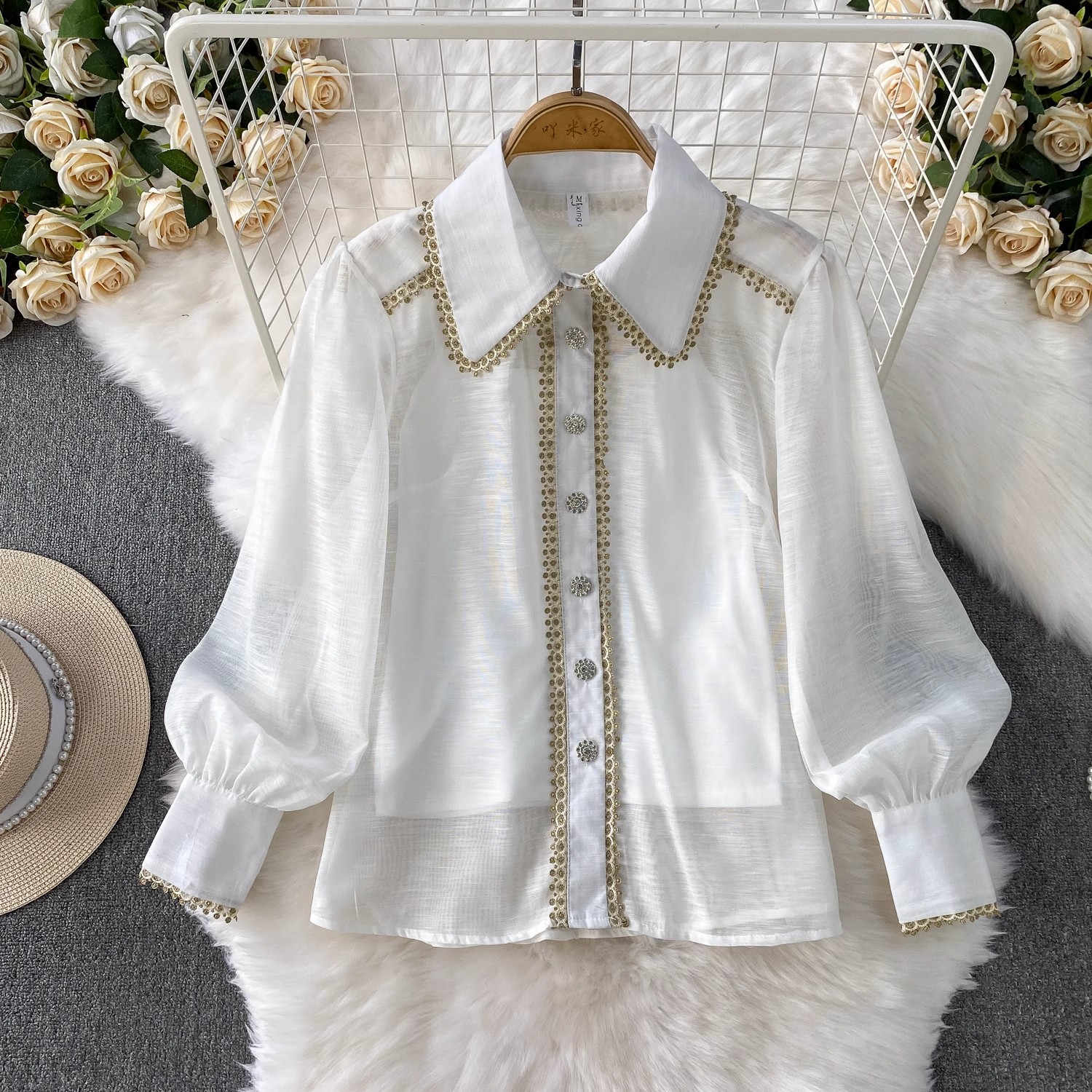 Elegant Shirt Skirt Suit Women - Embroidery On Shirt avis et prix