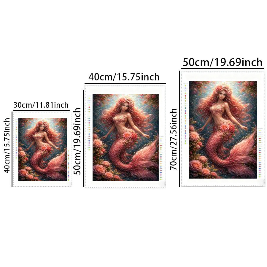 1 piece - 5D-DIY - Flocking cl - Embroidery Roses avis et prix