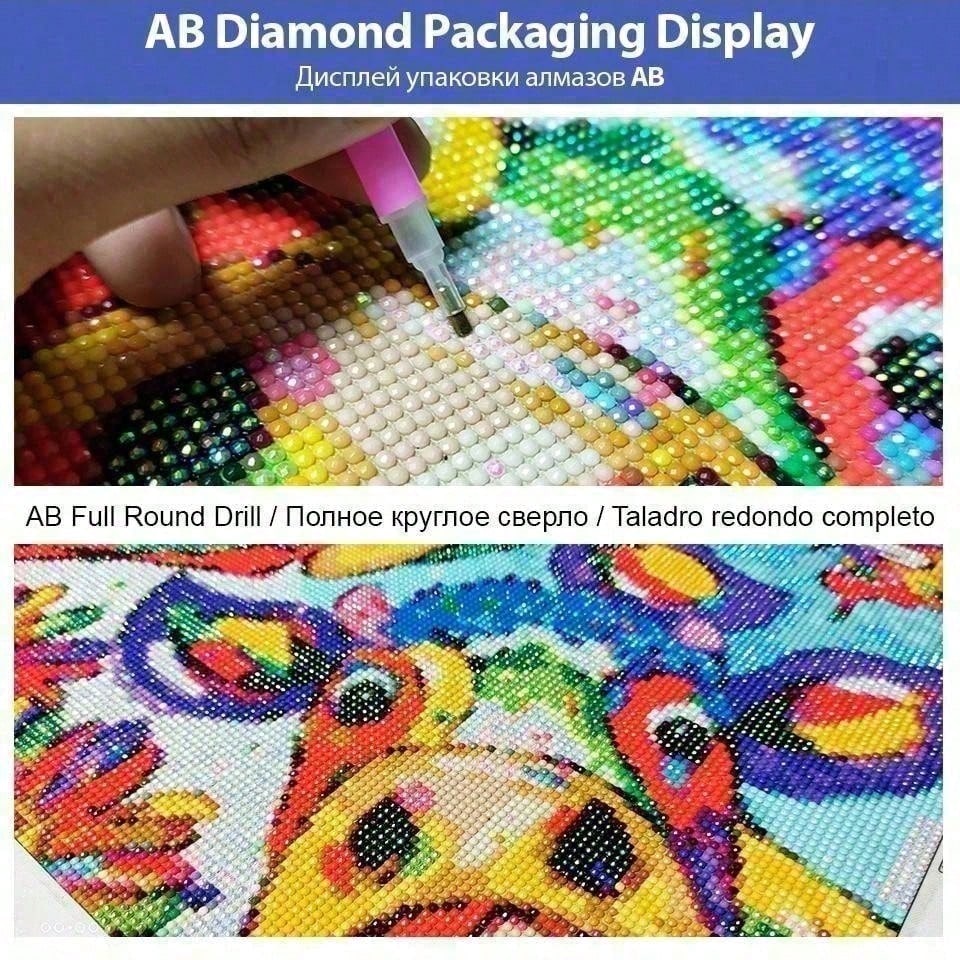 1 piece - 5D-DIY - Flocking cl - Embroidery Roses avis et prix