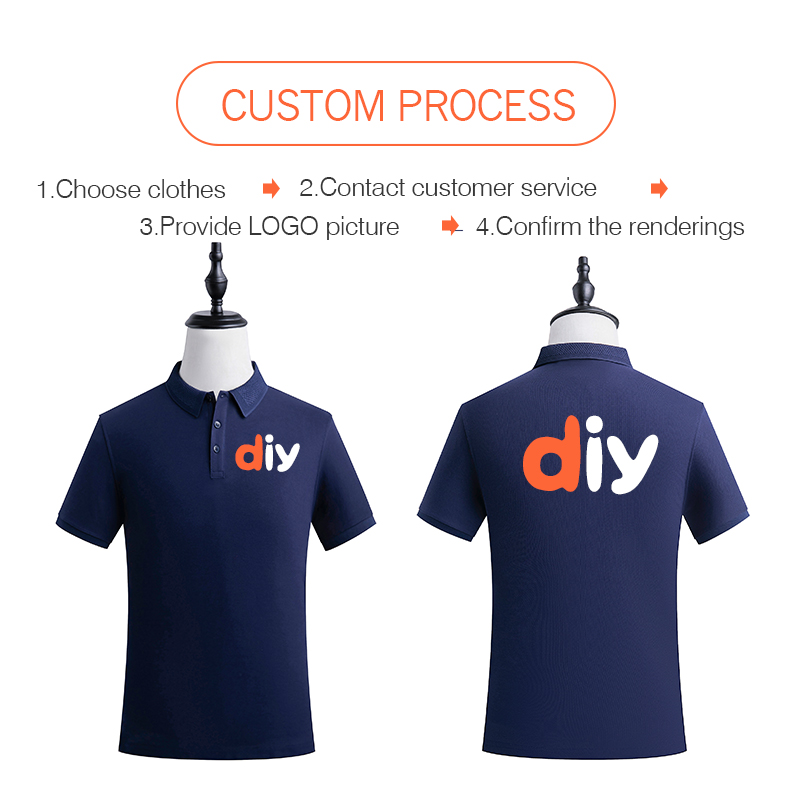 Personality Customization polo - Embroidery Cotton Shirt avis et prix