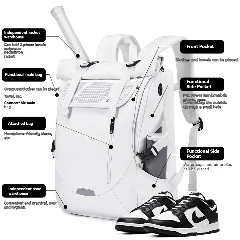 Badminton bag, tennis fitness  - Embroidery Bag avis et prix
