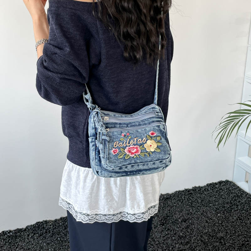 New Lightweight Denim Zipper C - Embroidery Fish avis et prix