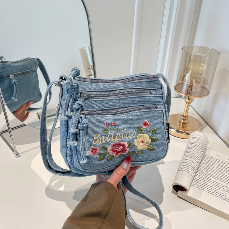New Lightweight Denim Zipper C - Embroidery Fish avis et prix