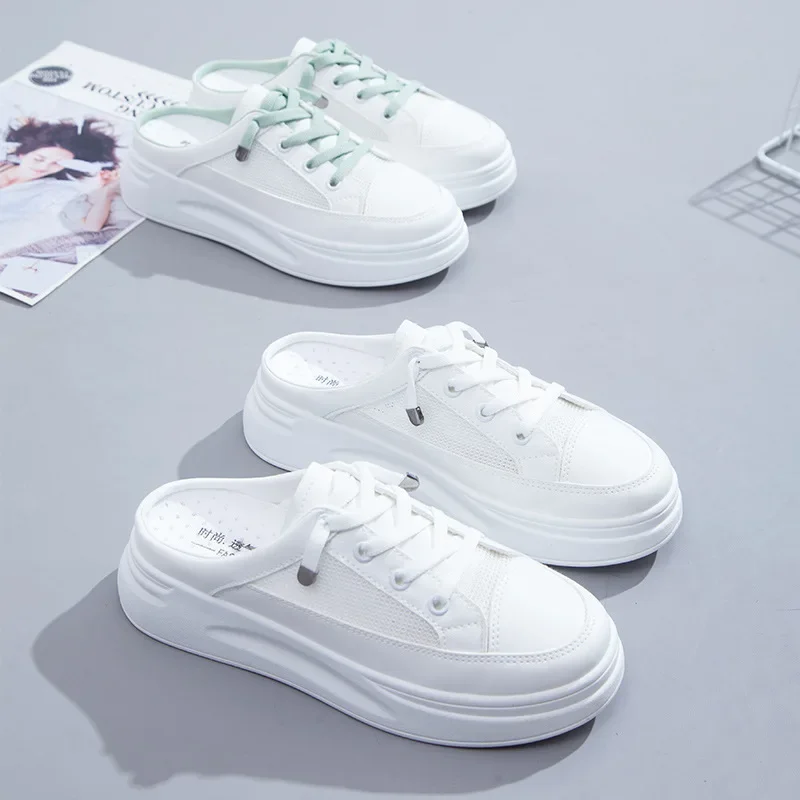 *Summer New Baotou Mesh Breath - Embroidery White avis et prix