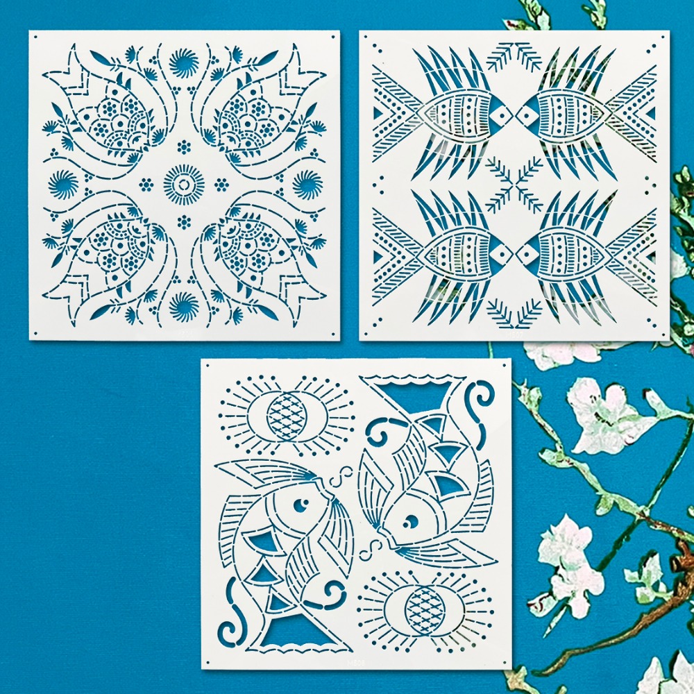 Sashiko embroidery template et - Embroidery Fish avis et prix