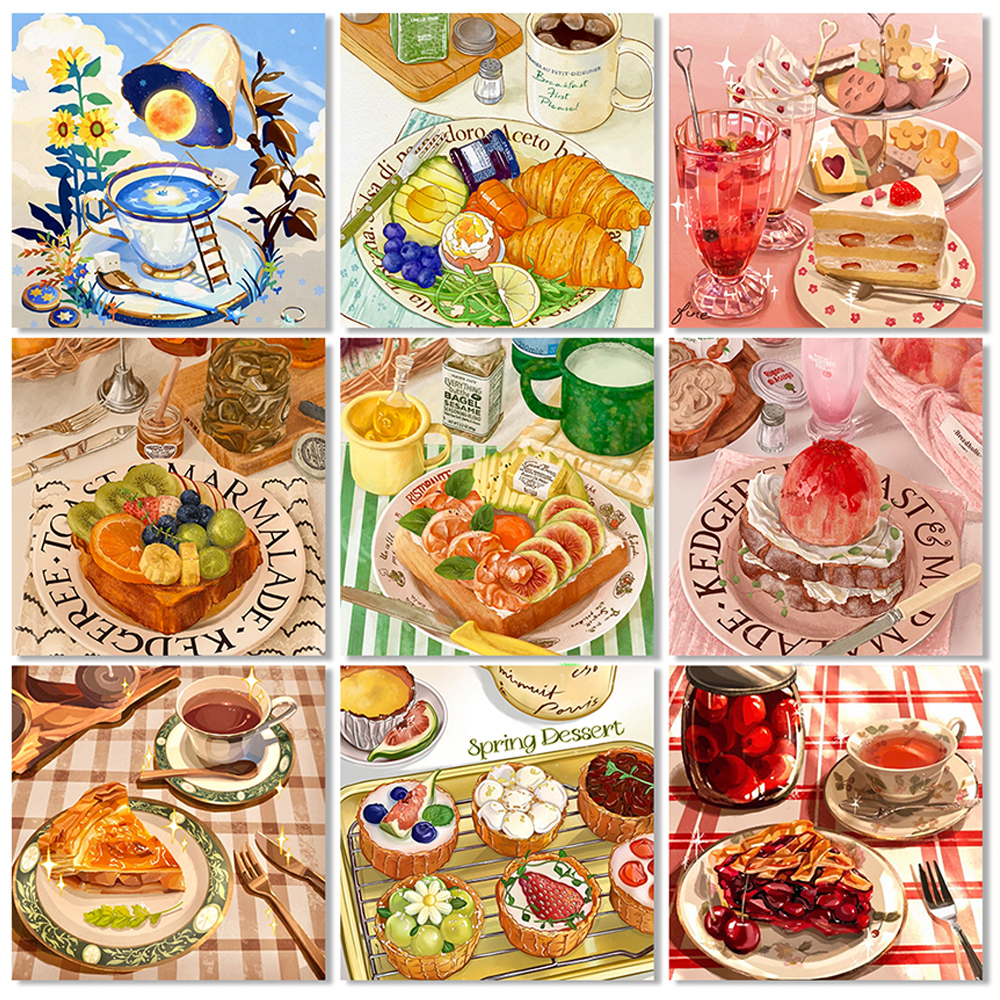 5D DIY Cake Dessert Diamond Pa - Embroidery Artwork avis et prix