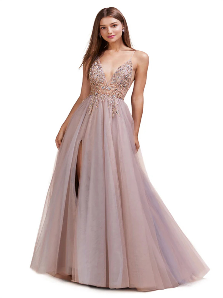 A-line Embroidered Tulle Dress - Embroidery Online Designs avis et prix