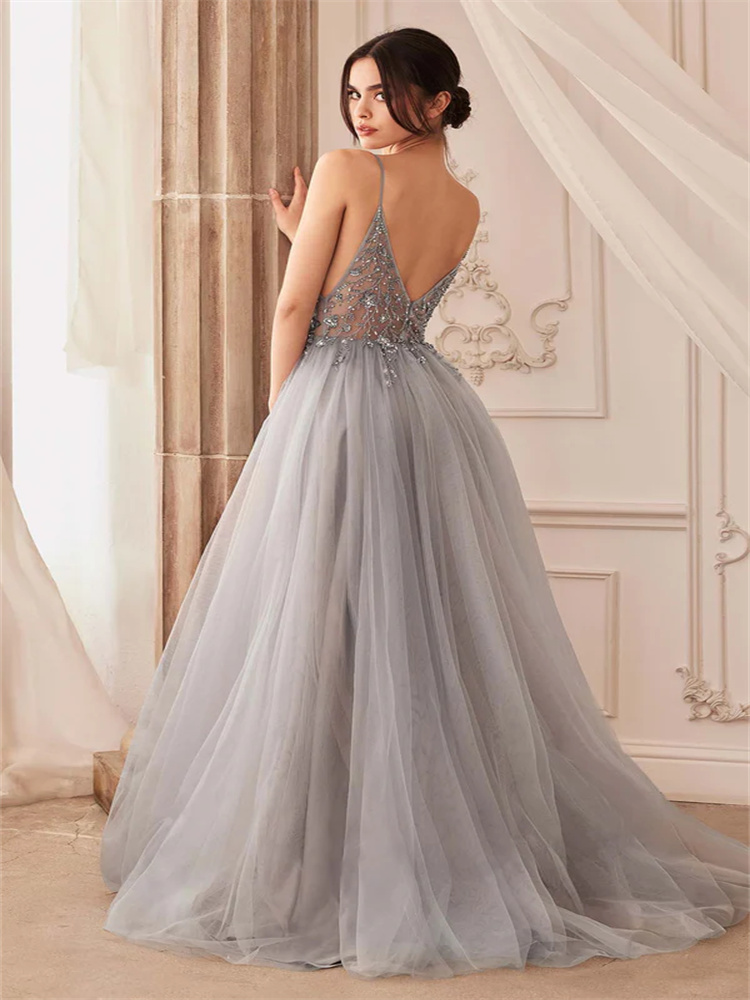 A-line Embroidered Tulle Dress - Embroidery Online Designs avis et prix
