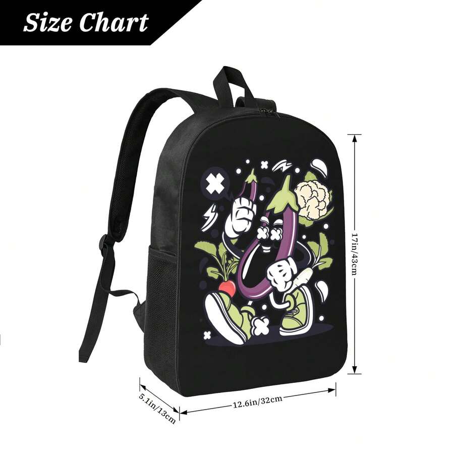 Funny Cartoon Vegetable Print  - Embroidery Bag avis et prix