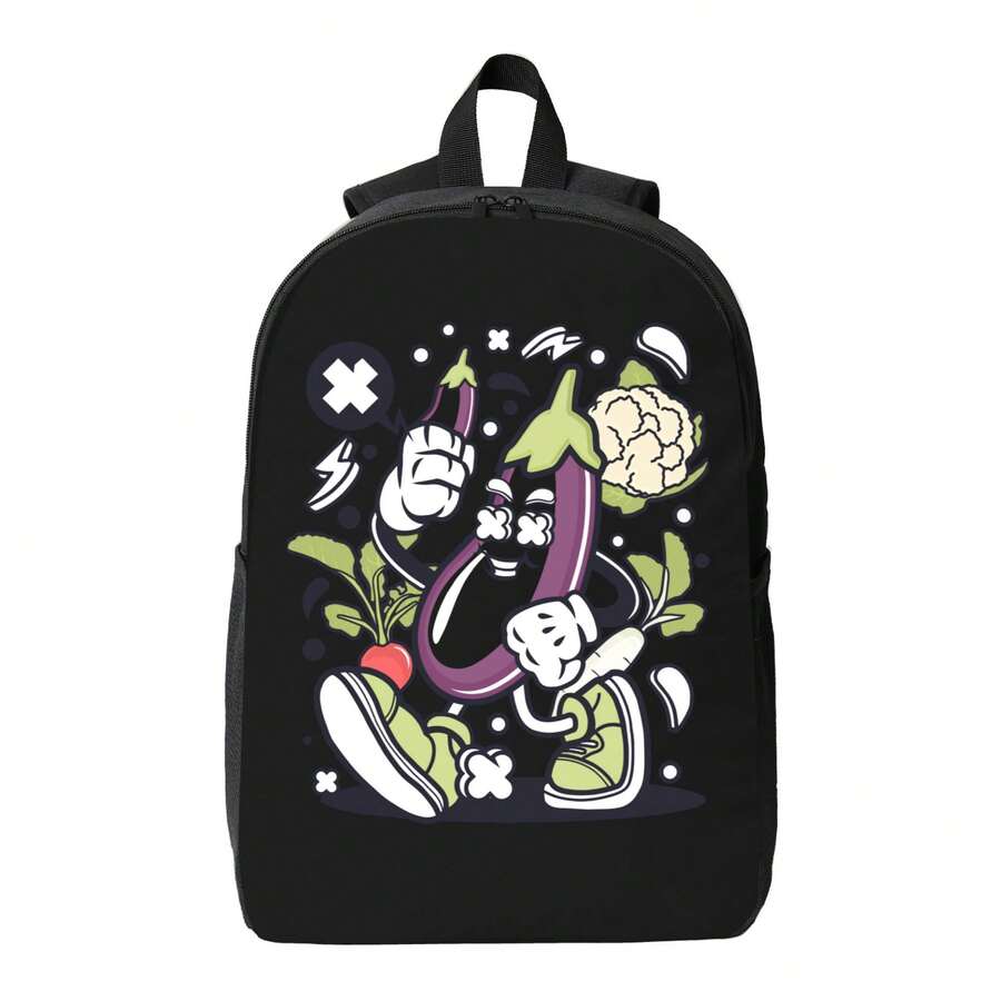 Funny Cartoon Vegetable Print  - Embroidery Bag avis et prix