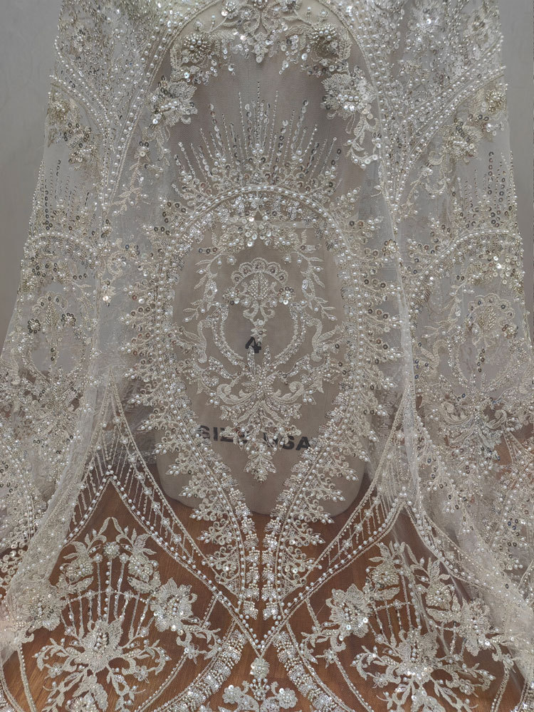 1yard white High-density Mesh  - Embroidery White Dress avis et prix