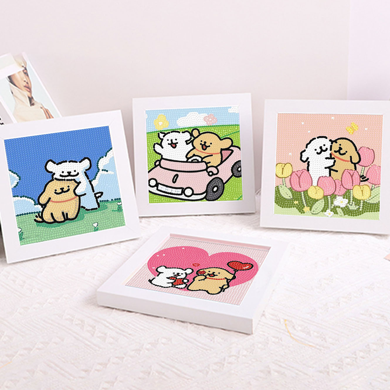 Cartoon Line Puppy Crystal Dia - Embroidery Ideas avis et prix
