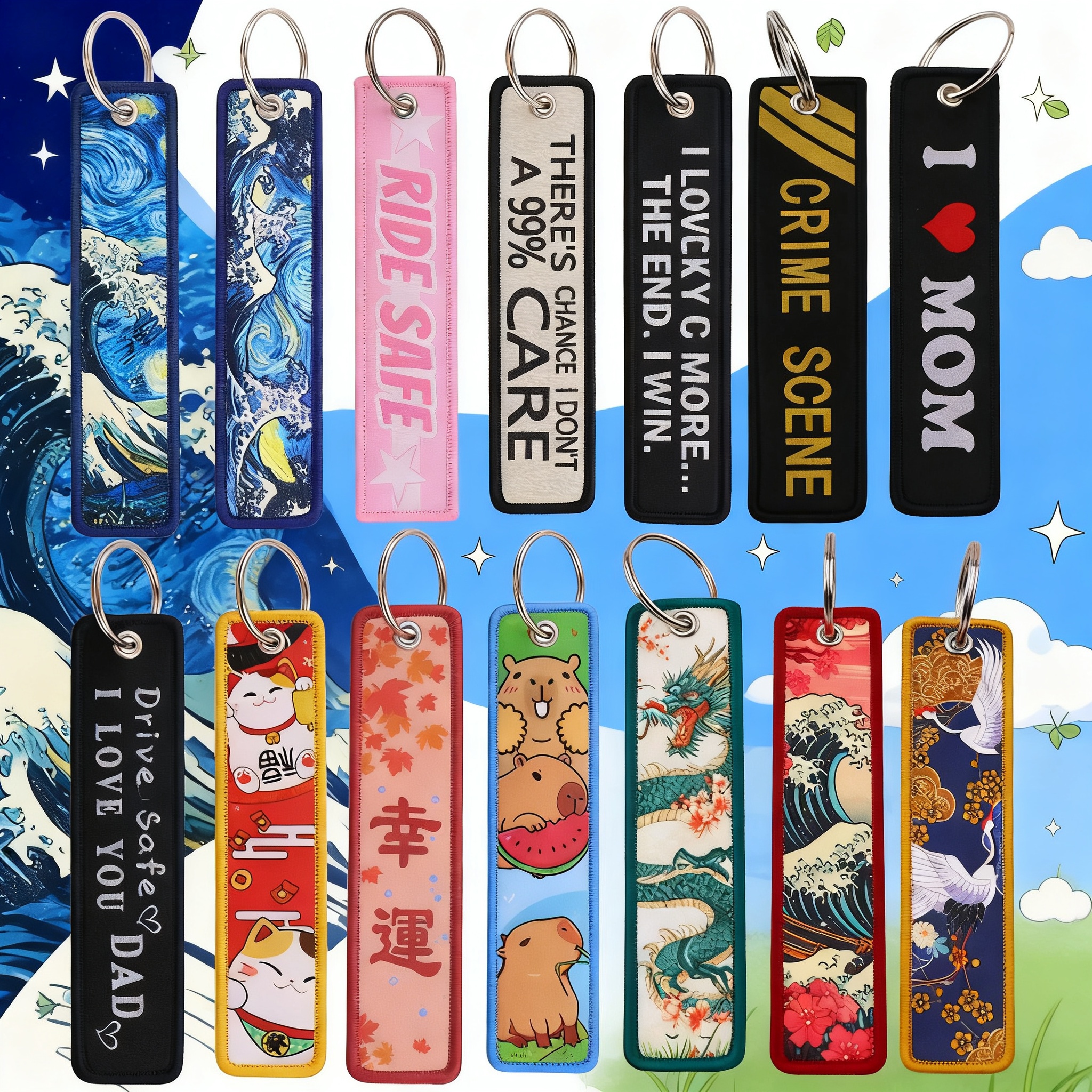 Van Gogh Embroidery Key Fobs K - Embroidery Fish avis et prix
