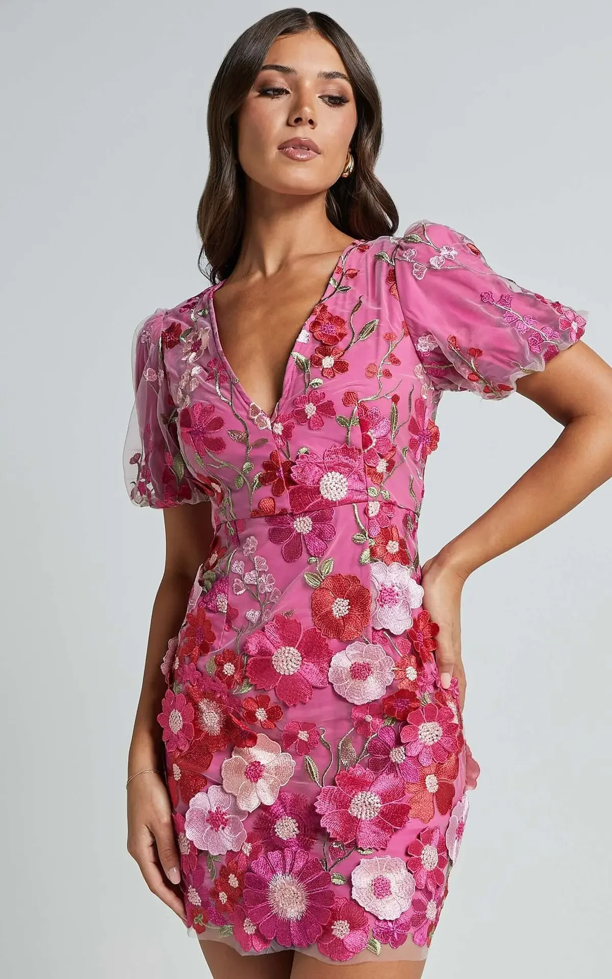 Sexy Embroidered V-neck Flower - Embroidery Zara avis et prix