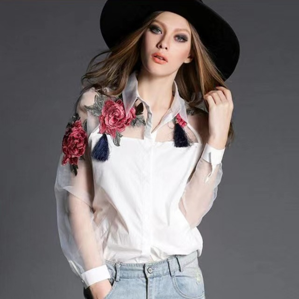 Womn's Fashion Floral Embroide - Embroidery Underlay avis et prix