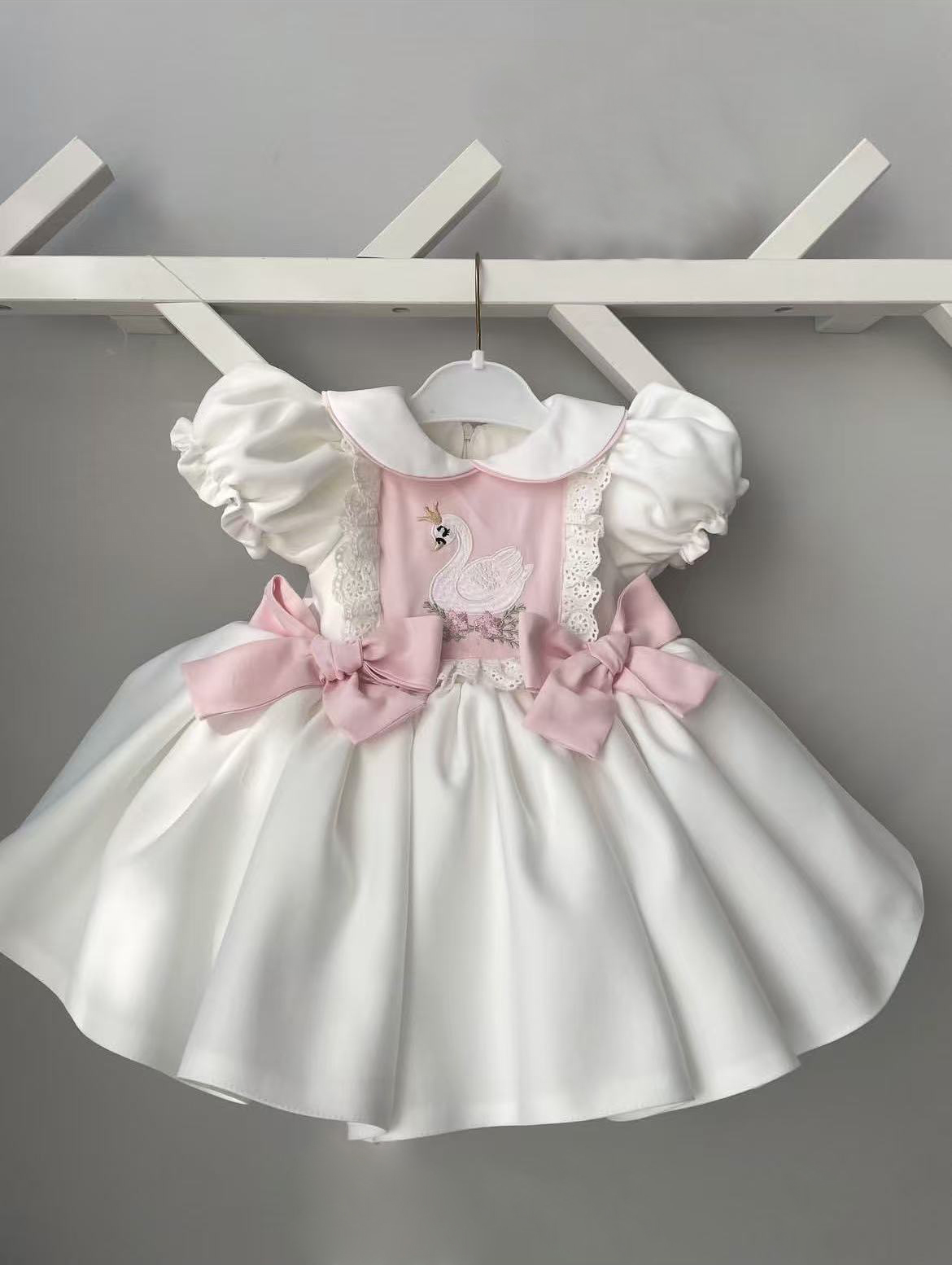 0-12Y Baby Girl Summer White S - Embroidery White Dress avis et prix