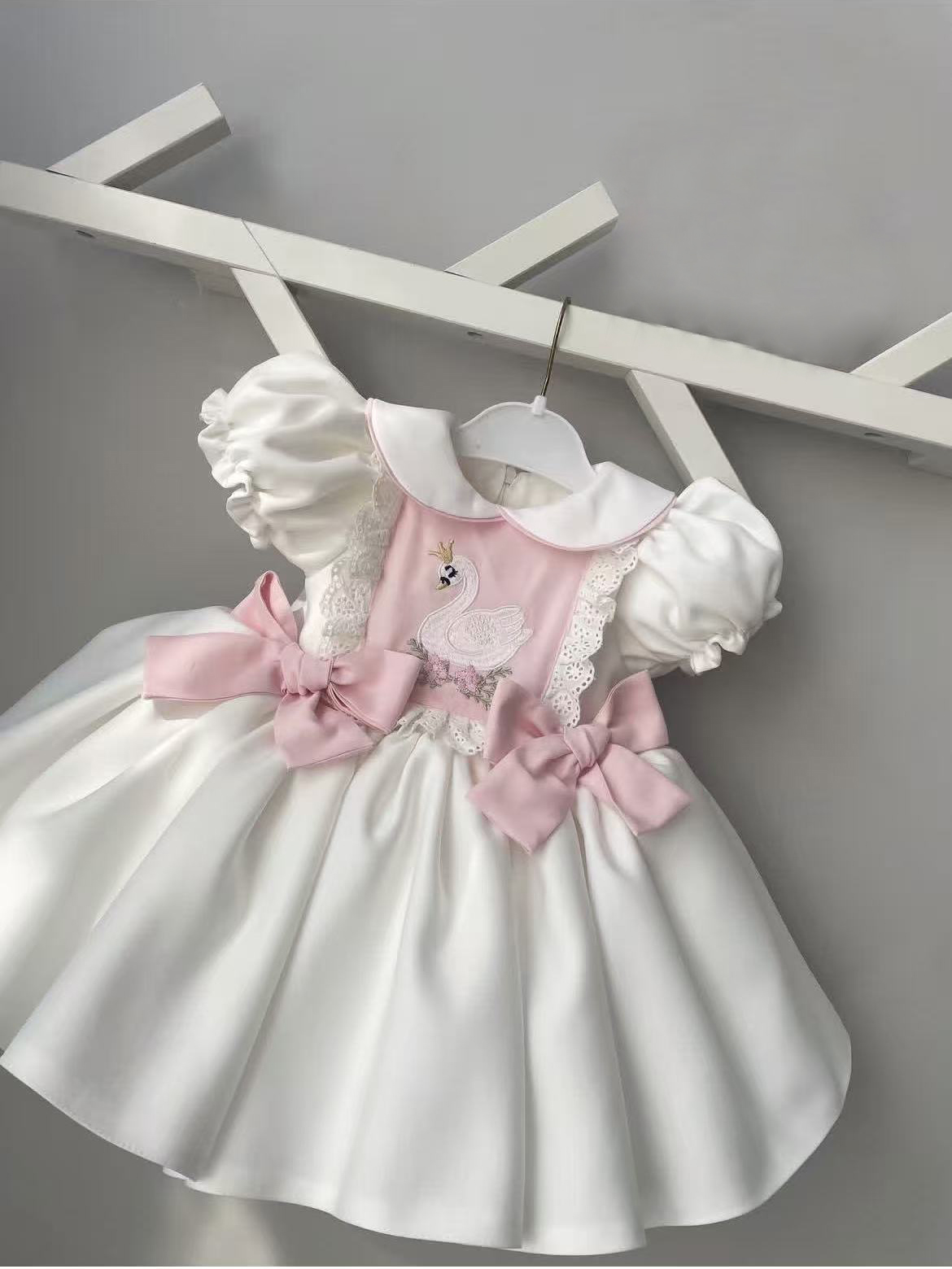 0-12Y Baby Girl Summer White S - Embroidery White Dress avis et prix