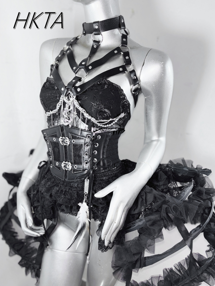 Dark Style Goth Metal Chain Wa - Embroidery Roses avis et prix