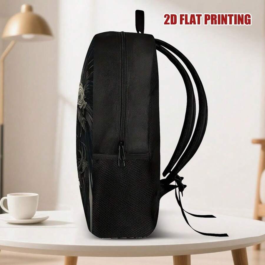 Gothic Phantom Angel Backpack  - Embroidery Roses avis et prix