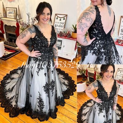 Gothic V Neck Wedding Dresses  - Embroidery White Dress avis et prix