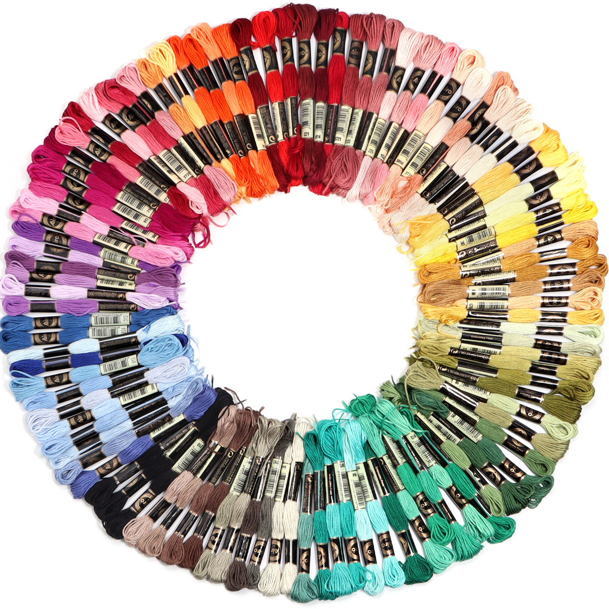 6Pcs/Lot Multicolor Polyester  - Embroidery Thread avis et prix
