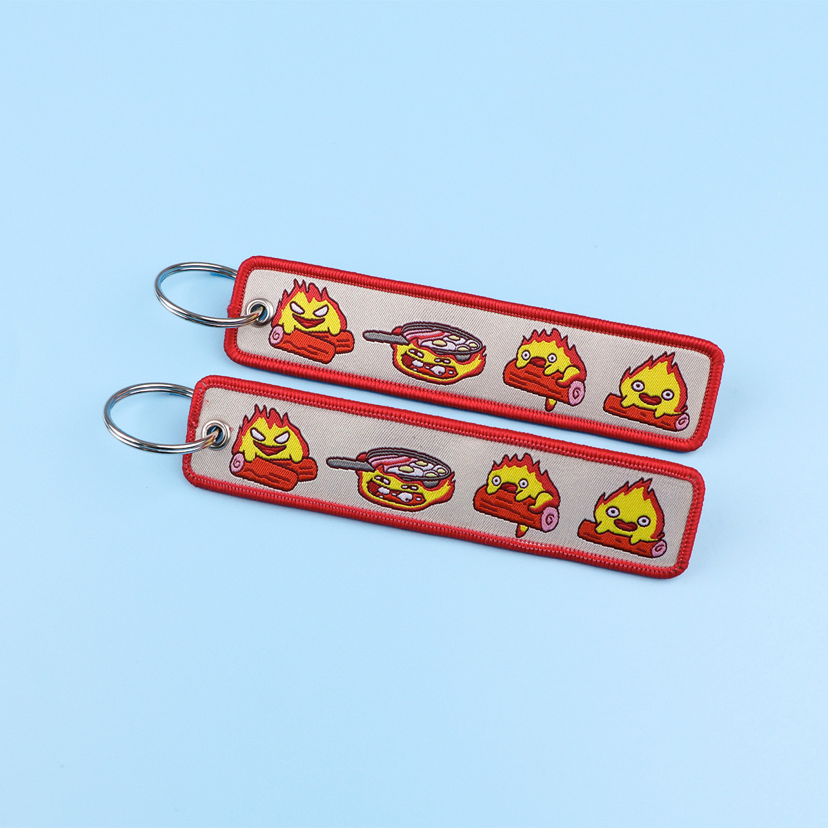 Anime Fire Embroidery Key Fobs - Embroidery Bag avis et prix