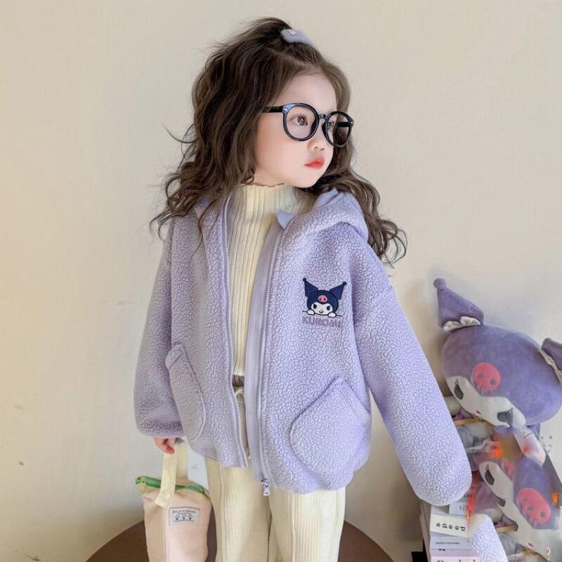 Hot Sanrio Girls Velvet Long-S - Embroidery Cotton Shirt avis et prix