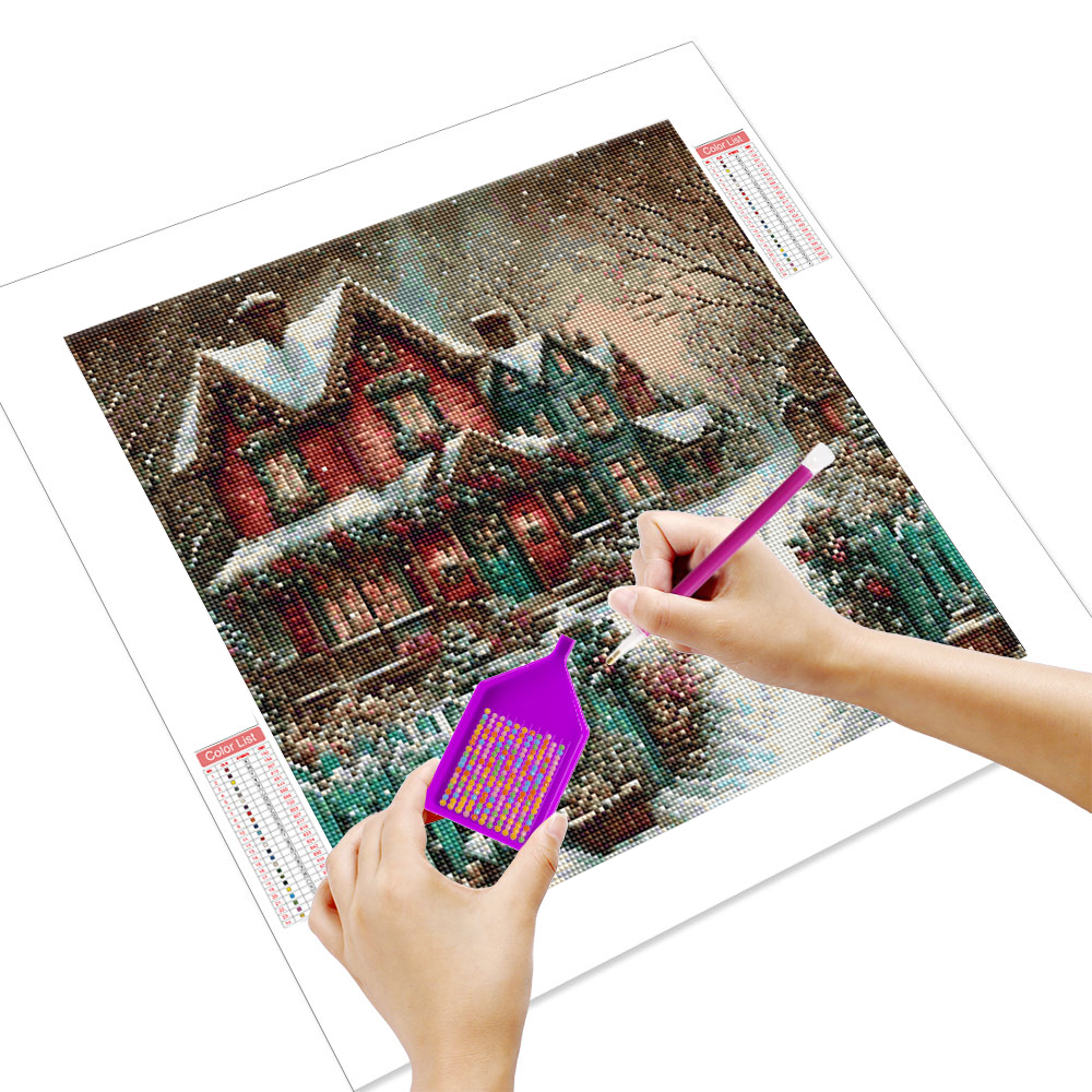 1pcs Diamond Painting Snowy Vi - Embroidery House avis et prix