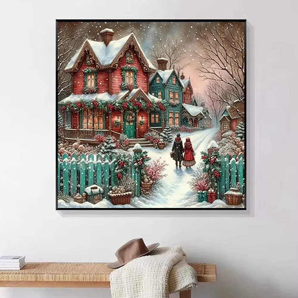 1pcs Diamond Painting Snowy Vi - Embroidery House avis et prix