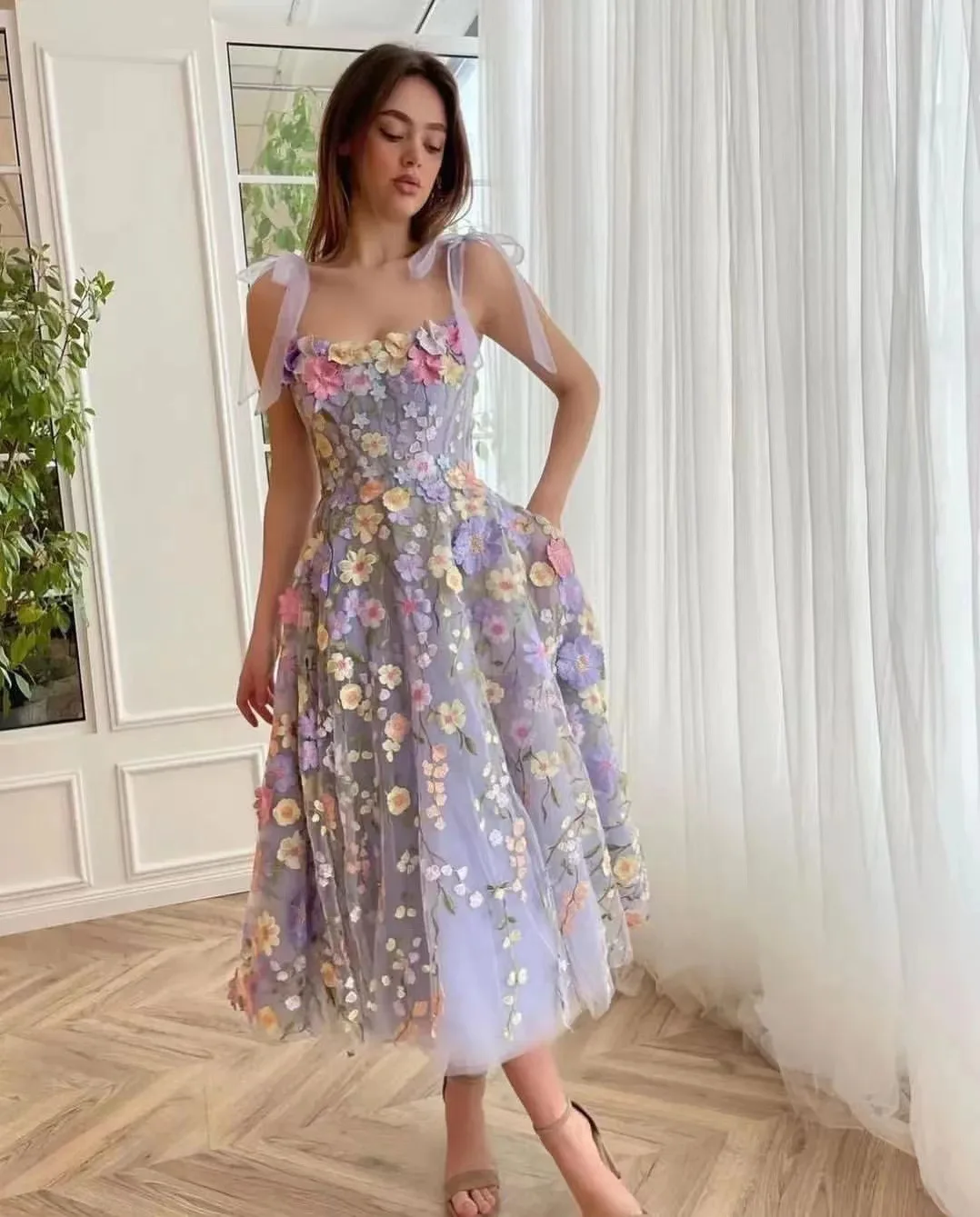 Women's Dress Fashionable 3D F - Embroidery Zara avis et prix
