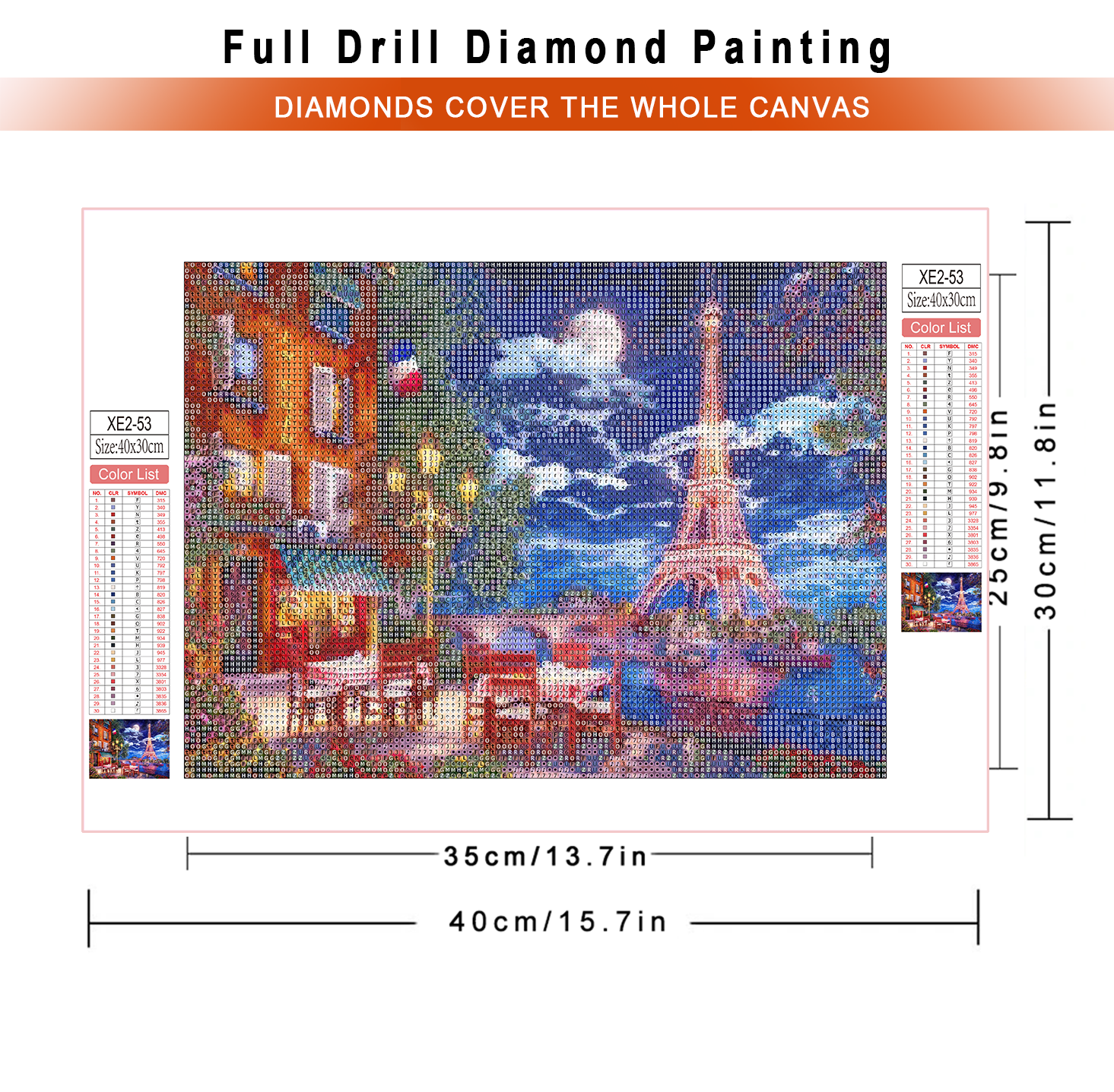 1pc frameless  diamond paintin - Embroidery Artwork avis et prix