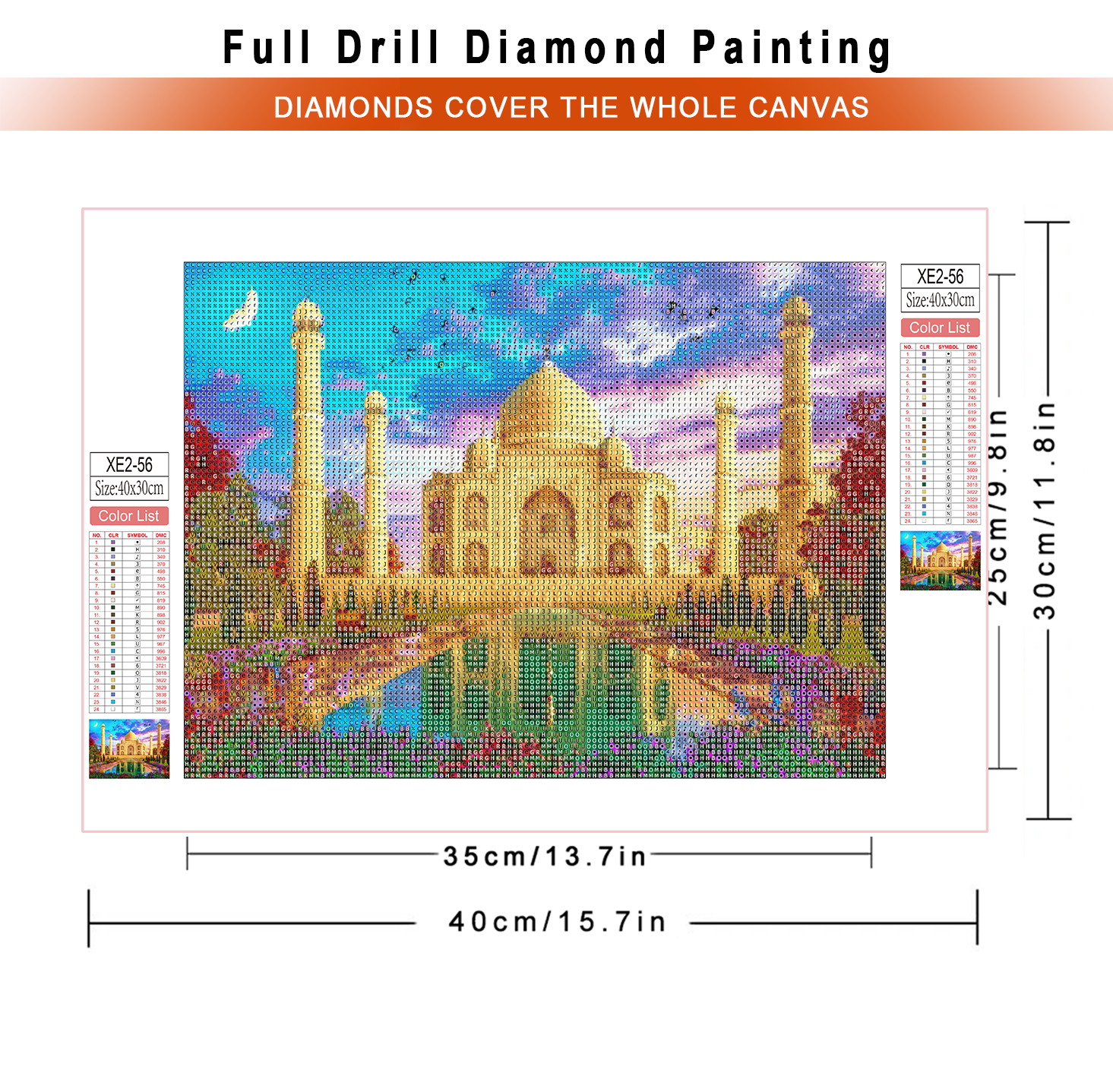 1pc frameless  diamond paintin - Embroidery Artwork avis et prix