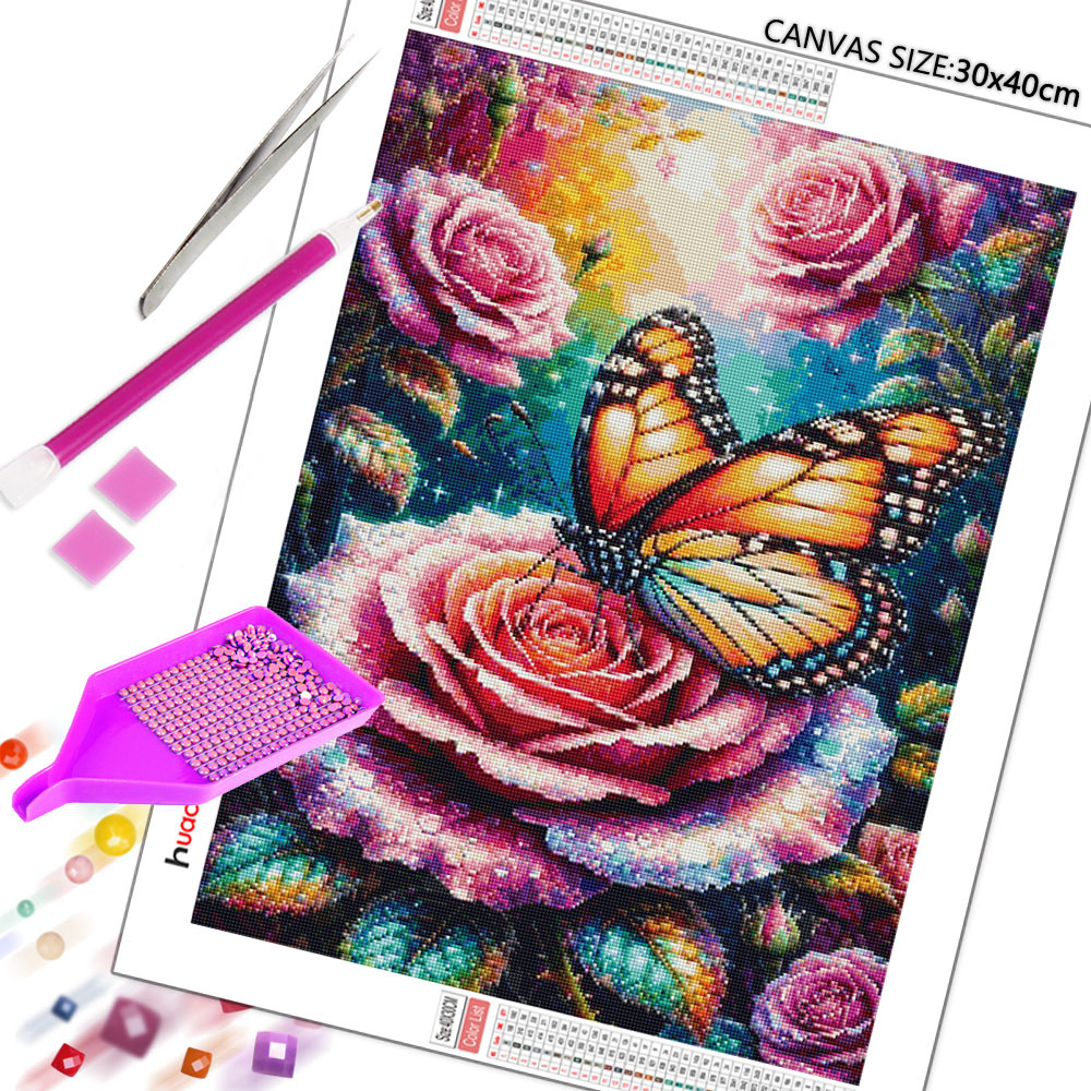 Butterfly Diamond Mosaic 5D DI - Embroidery Roses avis et prix