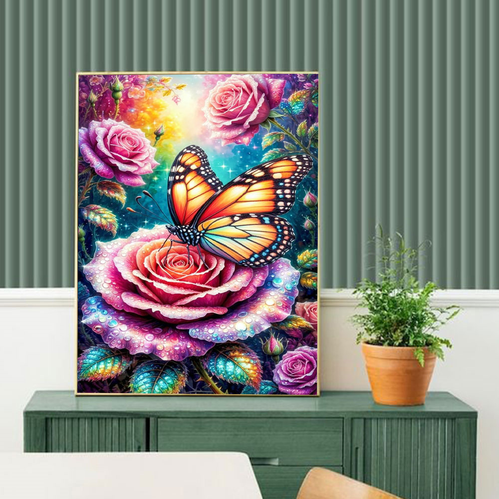 Butterfly Diamond Mosaic 5D DI - Embroidery Roses avis et prix