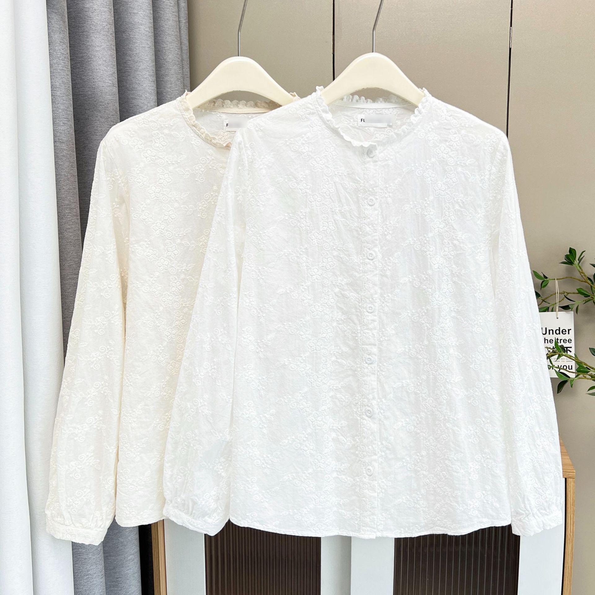 Plus Size Women's Blouses 2025 - Embroidery Cotton Shirt avis et prix