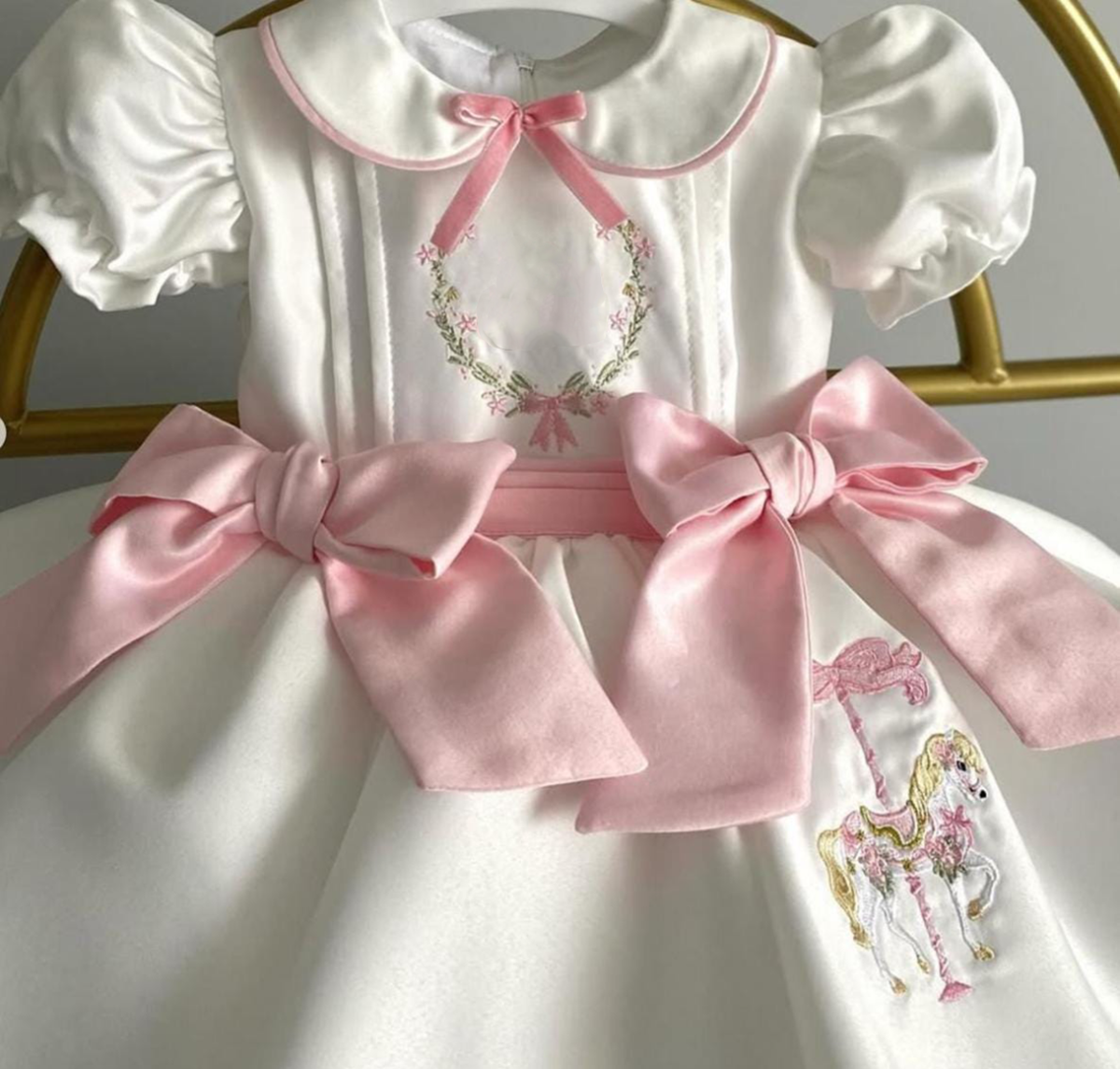 Summer Girl Sweet Carousel Emb - Embroidery White Dress avis et prix