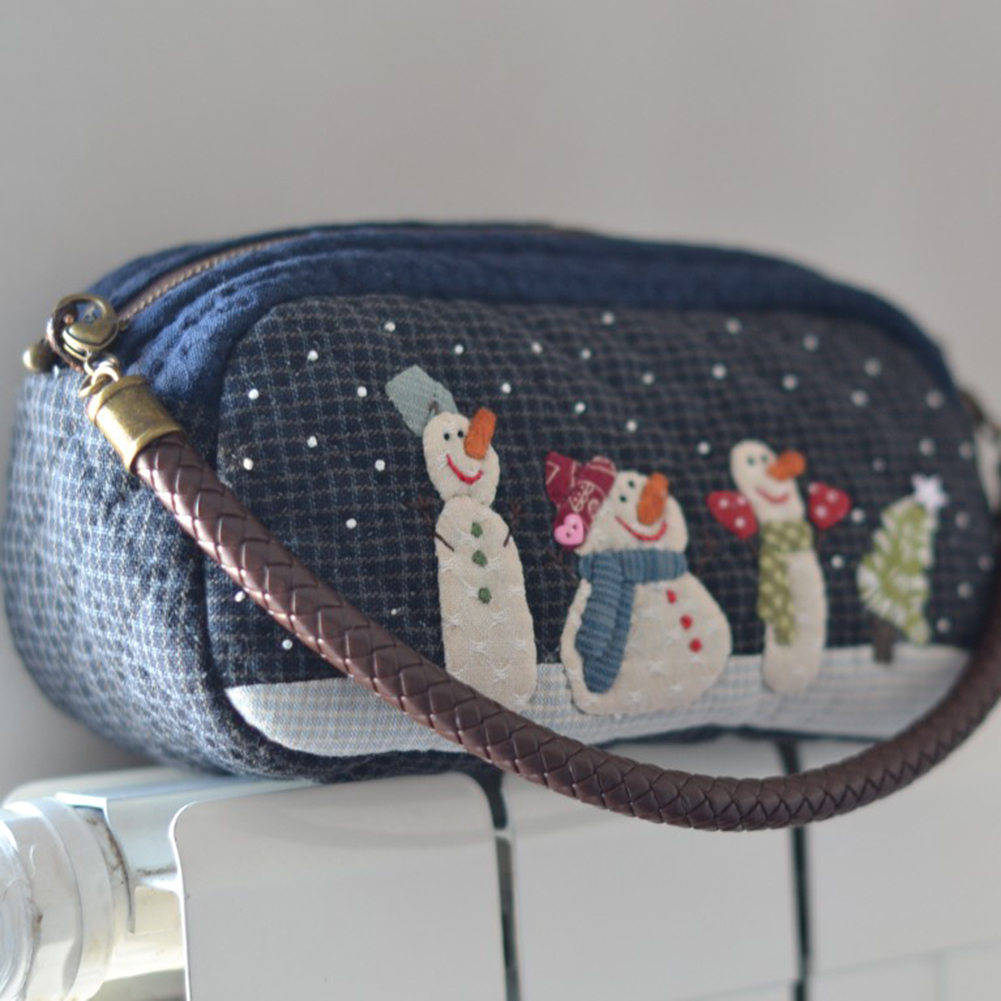 DIY Snow Shoulder Bag Patchwor - Embroidery Xmas Stocking avis et prix