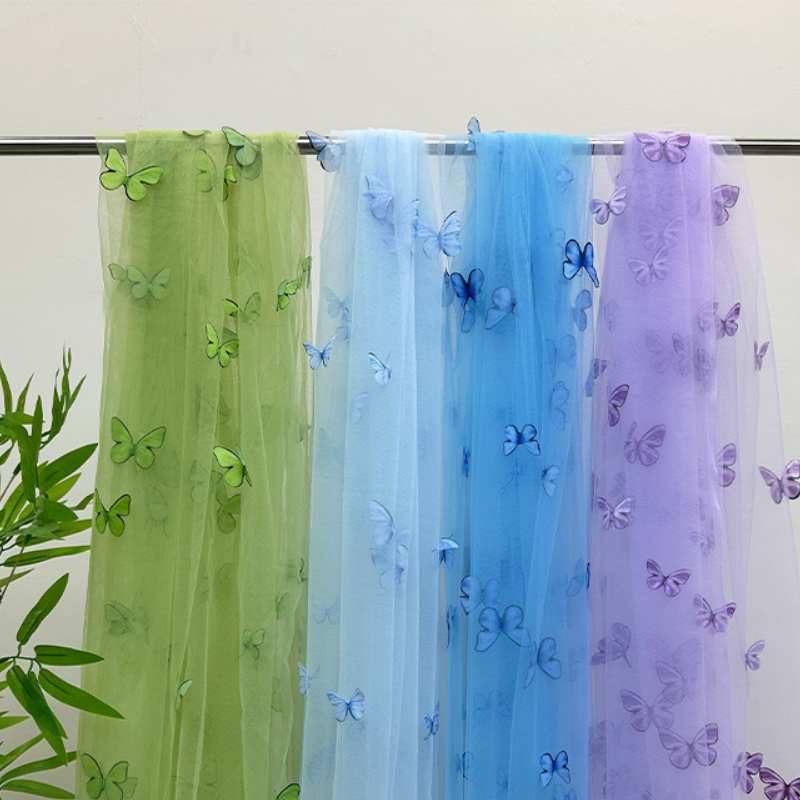 3D Butterfly Embroidery Tulle  - Embroidery Underlay avis et prix