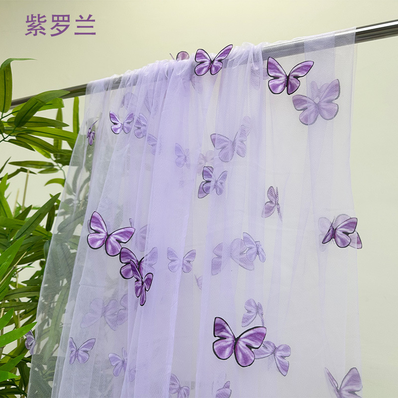 3D Butterfly Embroidery Tulle  - Embroidery Underlay avis et prix