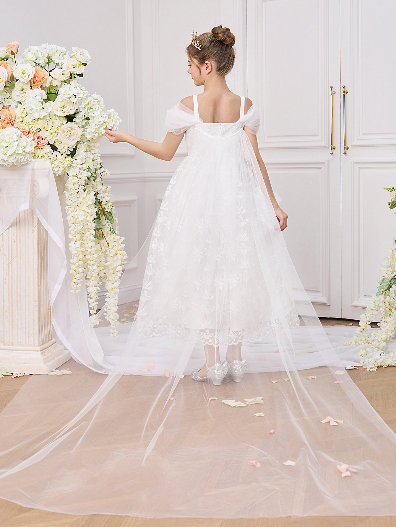 Elegant White Bridesmaid Party - Embroidery White Dress avis et prix