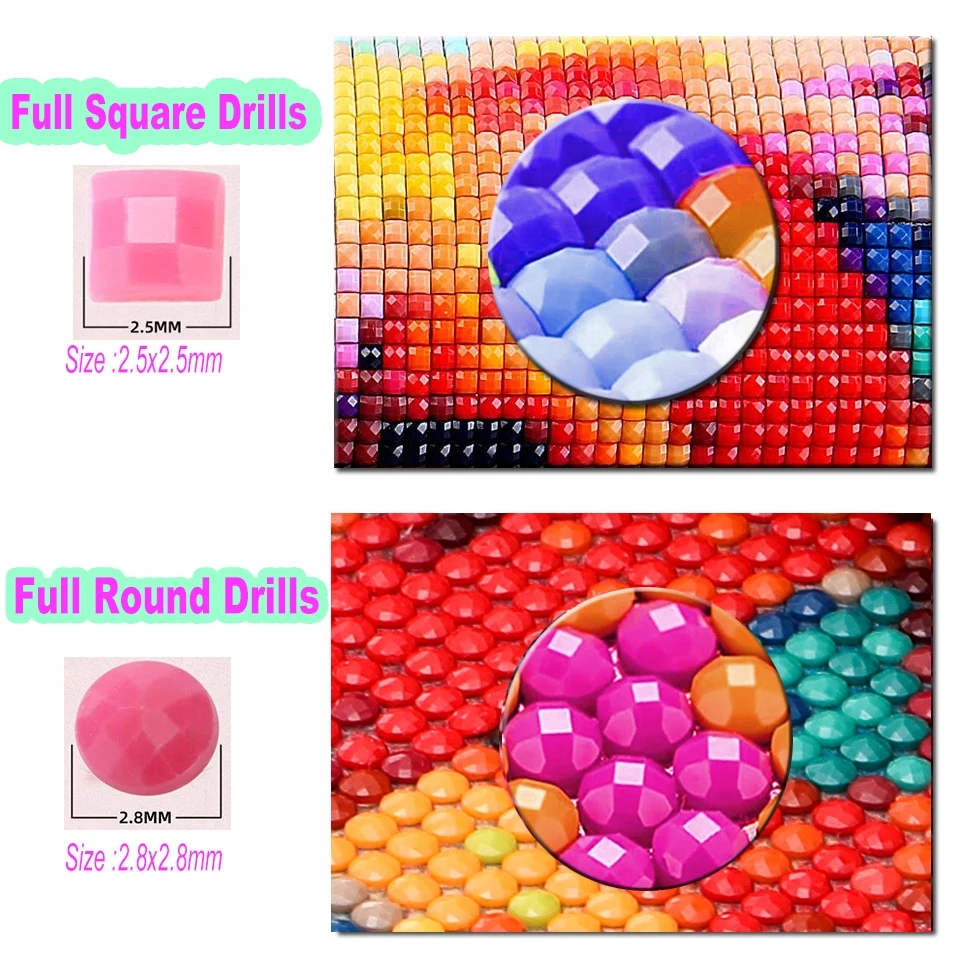 Frameless,Diamond Painting Vir - Embroidery Roses avis et prix